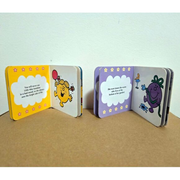 Little Miss Board Book Set 6 Roger Hargreaves Sunshine Naughty Helpful Giggles + - Picture 3 of 6